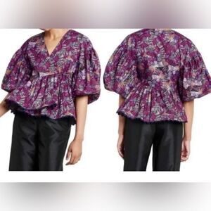 Women's Coral Reef Scallop Edge Wrap Top - Kika Vargas x Target Purple XSmall